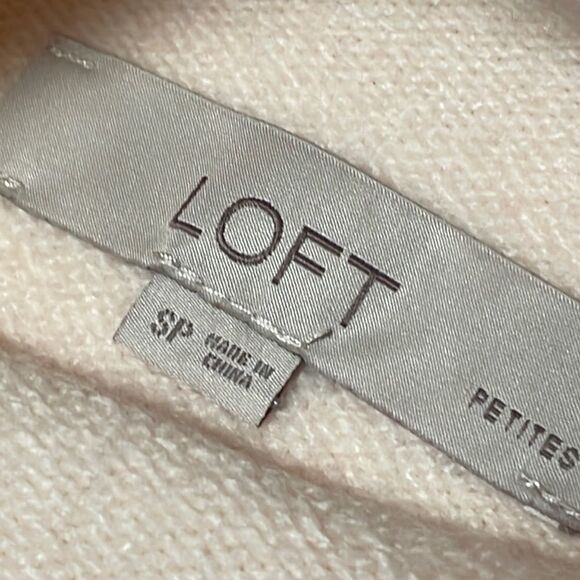 Loft striped sweater with roll neck and notch sleeves with side vents S Petite - Picture 8 of 10